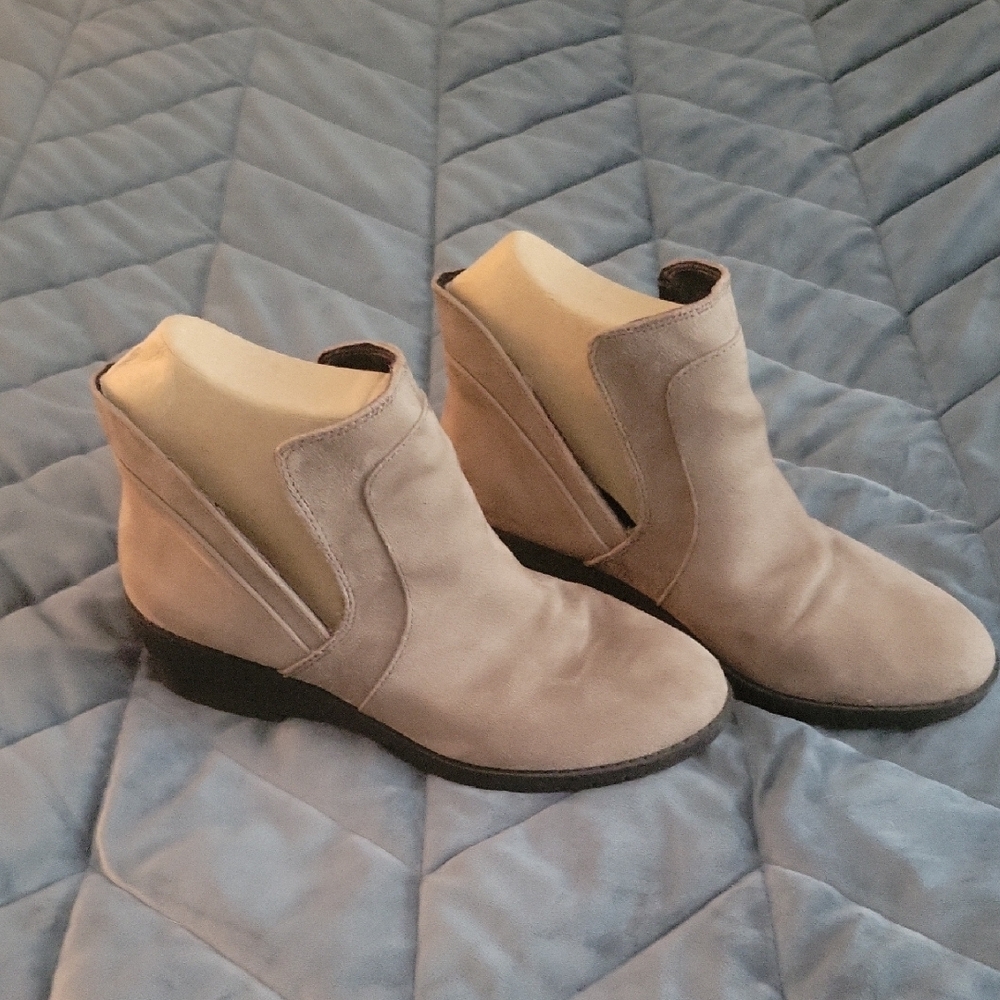 Women's Taupe Ankle Boots - Picture 2 of 9